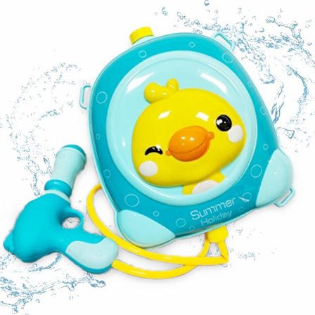 Vattenpistol för barn, blötläggningsvattenpistol, vattenpistol med stor kapacitet vattentank justerbar rem, barnpool leksak vattenpistol