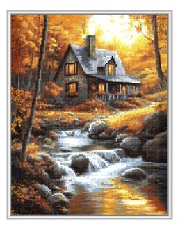 Diamond painting Hütte im Wald - Art City