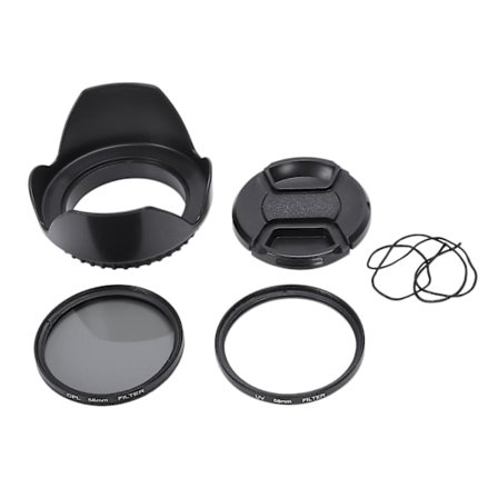 CPL UV Filter Kit 58mm til Canon EOS 700D 100D 600D 1200D Objektivdæksel