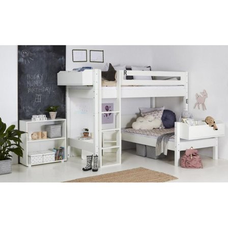 Manis-h - Glen - Våningssäng - 90x200 - Vit - Litenleker