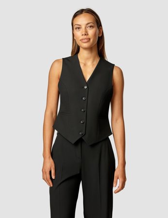 Shaping New Tomorrow - Dame - Women Essential Vest Short - Black - Størrelse XL