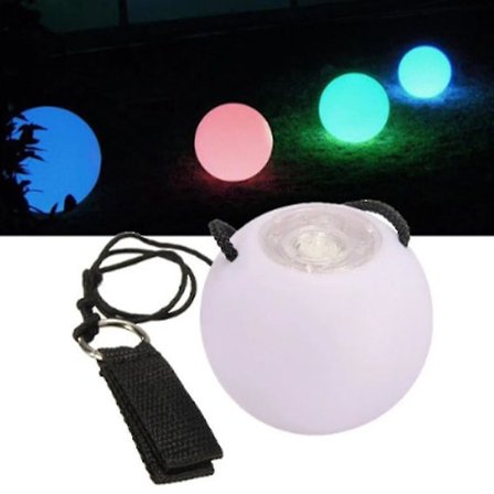 1/2 kpl Led Glow Poi Jongleeraus Heitetyt Pallot Lelu Lahja Vatsatanssille Käsirekvisiitta