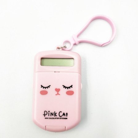 3 Stk Mini Lommeregner Kreativ nøglering PINK