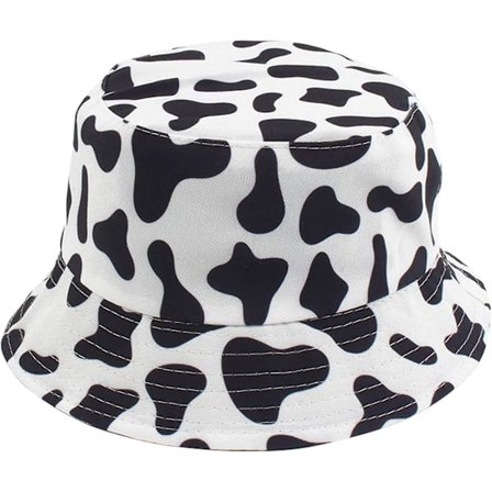Vinterhatter for kvinner Faux Fur Bucket Hat Leopard Print Buck