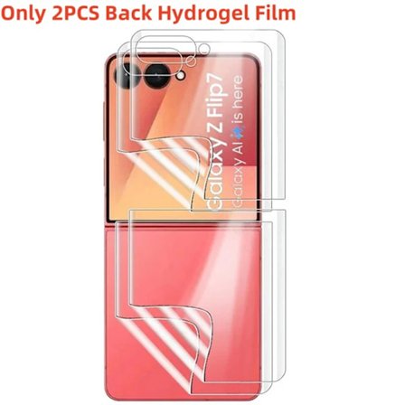 4-i-1 Hydrogel Film kompatibel med Samsung Galaxy Z Flip 7 Z Flip 6 Full Cover Mjukt Skärmskydd Film kompatibel med Galaxy Z Flip6 ZFlip7 Inget Glas