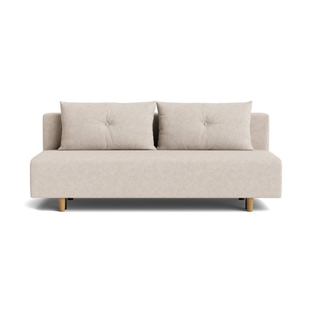 Houston 2 personers sovesofa, opbevaring - Aragon Beige - 200x87x85cm - Sofa med Sovefunktion 133x200cm - Elegant og minimalistisk design