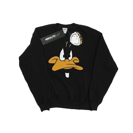 Looney Tunes Herr Daffy Duck Ansikte Sweatshirt M Svart