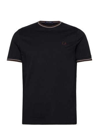 Fred Perry Twin Tipped T-Shirt - Black - M