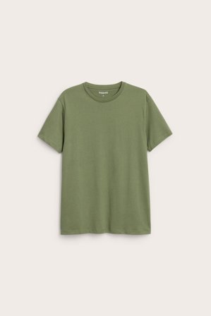 Kappahl | T-shirt z okrągłym dekoltem | Zielony khaki