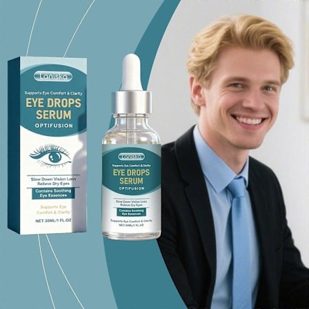 Nano Øjendråber Serum, med Lutein, Vitamin C & E, Beroligende for Tørre Øjne, Presbyopi, Sløret Syn & Lindring af Øjenbelastning