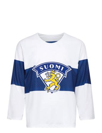 Leijonat Fan Jersey, Away Sport Men Men Sports Clothes Sport Tops Sport Long Sleeved Tops White Finland Ice Hockey