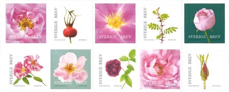 Sverige - Roser - Postfrisk hæfte
