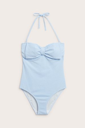 Kappahl | Baddräkt med rosett Blå S | Blå