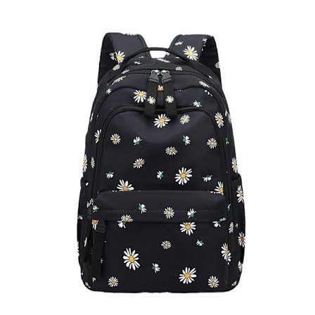 Daisy Mønstret Rygsæk til Piger Mellemskole Bogtaske Grundskoletasker til Teenagere