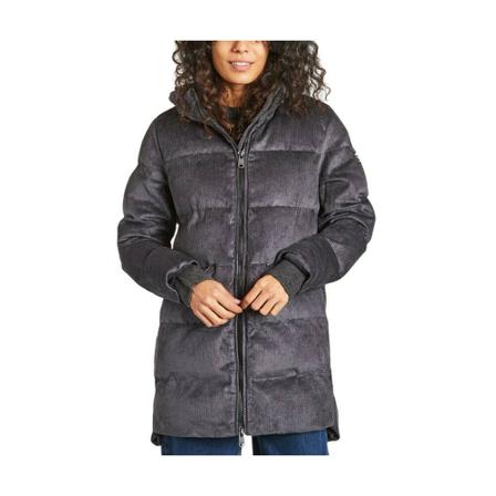 Ecoalf Sarrau corduroy mid-length down Jakke Grå, Dame