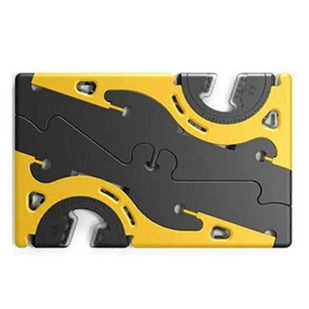 Foldbar Roterende Korttype Stabil Lomme Tripod Universal Mobiltelefon Stand Holder Gul