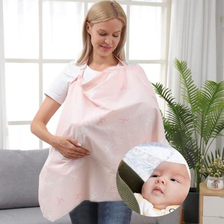 1 stk. 100 × 70CM amme håndklæde i bomuld til amning