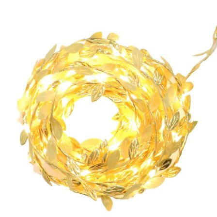 1 stk. Bladranke Hagebelysning Batteridrevne Lys for Hageplen (Gullfarget)