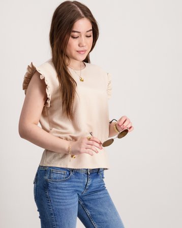 Sofie Schnoor SAMILLASY TOP Brun Toppe/Bluser Pige - Kids Brand Store