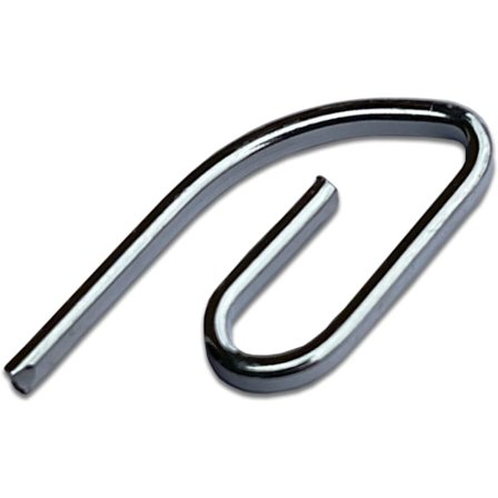 50 kappaleen pakkaus metallisia verhokoukkuja verhotankoihin. Laadukkaat, poraamattomat verhokoukut. Kestävämpiä kuin muoviset verhokoukut.