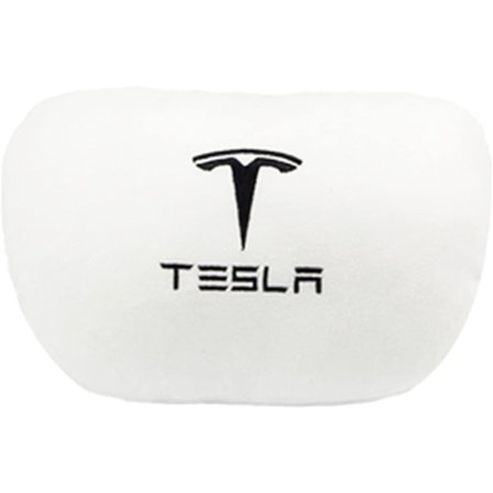 Tesla-kudde för Model 3/Y/S/X,Tesla Model 3-tillbehör,Tesla Model Y-tillbehör,Mjuk Memory Car Nackkudde, Anpassad Bil Nackstödskudde, Nackkudde