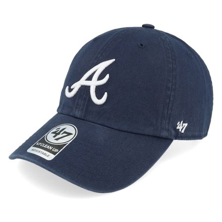 47 Brand - MLB Blau unconstructed Cap - Atlanta Braves Clean Up Navy Dat Cap / Unstructured @ Hatstore