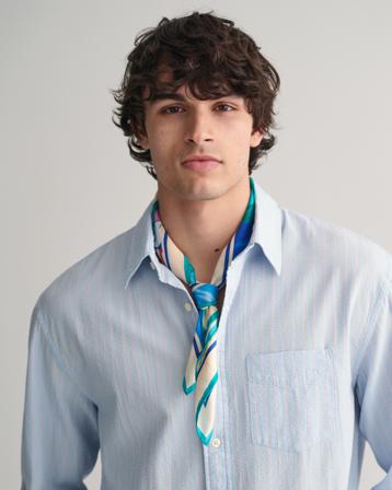 GANT Uomo - Foulard di seta con stampa Scenery - Taglia ONE SIZE - - Uomo - Scarves