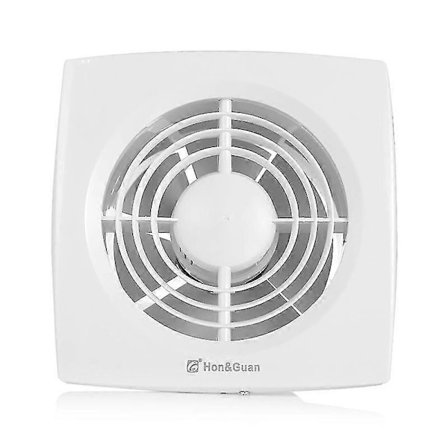 Ventilasjonsvifter, vegg- eller takmontert avtrekksvifte med tilbakestrømningsspjeld for bad og soverom (ShiKai)