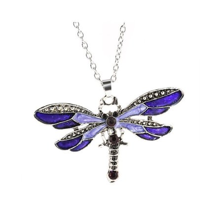 Halskæde - Lilla guldsmed - 50 cm halskæde