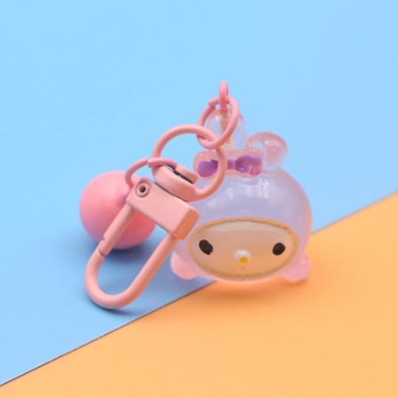 Lysende Sanrio nøkkelring Kuromi Melody Cinnamoroll anhengsnøkkel B