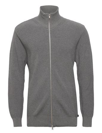 Mario Cardigan Knitwear Full Zip Jumpers Grå Clean Cut Copenhagen