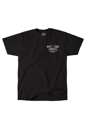 Motorrad T-Shirt West Coast Choppers Schwarz/Weiß 3XL