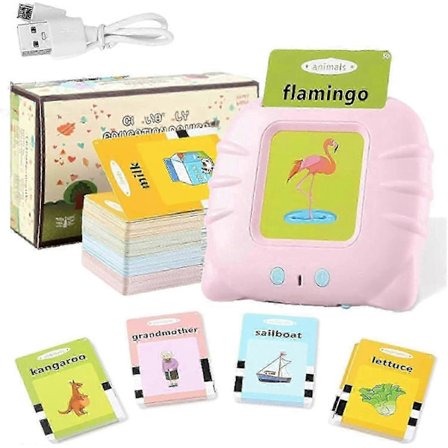 Tospråklig Kompis - Spansk- og engelsktalende flashkort, Spansk og engelsk snakkende flashkort for småbarn, 112 stk. snakkende flashkort for [D]