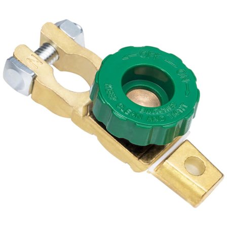 12V 24V Batteri Afbryder Bil Batteri Terminal Afbryd Kontakter Stik med Grøn Knap