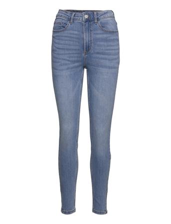 Viskinnie It Hw 7/8 Zip Jeans Mbd Skinny Jeans Blå Vila