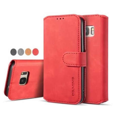 Galaxy S7 Suojakotelo SM-G930F, Lompakkomallinen nahkainen suojakotelo 3 korttipaikalla