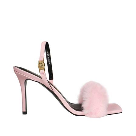 Versace Jeans Couture, high heel sandals Różowy, Kobieta, Rozmiar: 35 EU