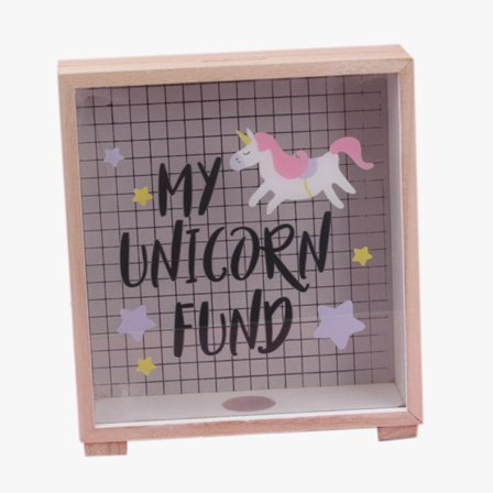 Träsparbössa Barn Barn Pengar Förvaringslåda Spargrisar Heminredning Present