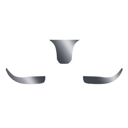 Samsung Galaxy Buds3 Pro laddningsfodral Metallklistermärke Dekorativt skyddande skal - Silver