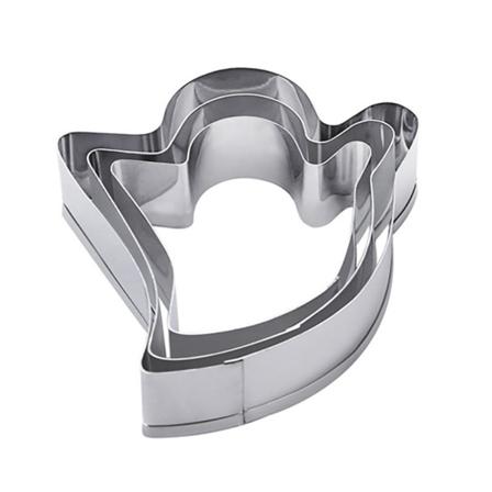 3st rostfritt stål Halloween Ghost Cookie Cutters tårtafondant form
