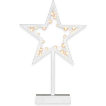 20 LED dekorativ lysstjerne kald varm hvit julestjerne lysstjerne dekorativ stjerne