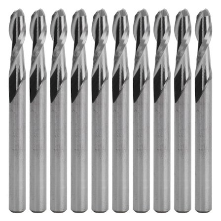 Högkvalitativ spiralfräs med plan botten 2.0*12*3.175mm datorgravyrverktyg (så