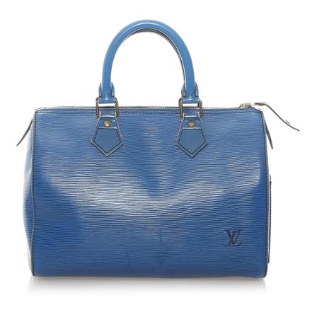 Louis Vuitton Vintage Pre-owned Epi Speedy 25 Tas , Blauw , Dames , Maat: ONE Size Vintage Tassen