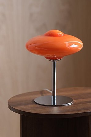 Jotex - YENKA lampa stołowa Pomarańczowy/chrom - Kup Lampy stołowe firmy Jotex