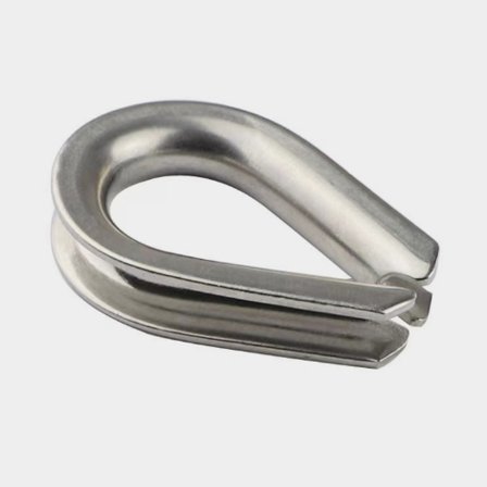 Kaus NOCK Essentials, nerezová ocel, pro Ø2 mm lodní lano, 10 mm x 7 mm