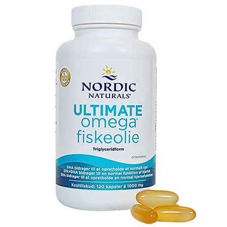 Nordic Naturals Ultimate Omega 120 kaps., Helse & Madvarer, Kosttilskud, Fiskeolie & Omega 3