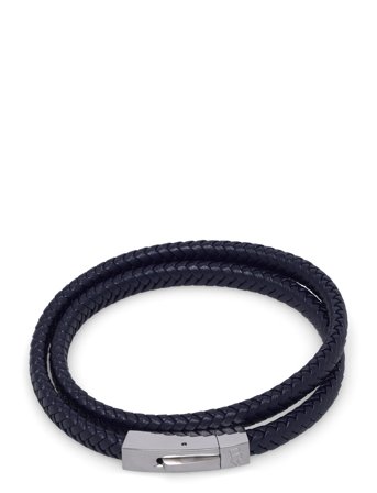 Leather Bracelet Double Navy Edd.