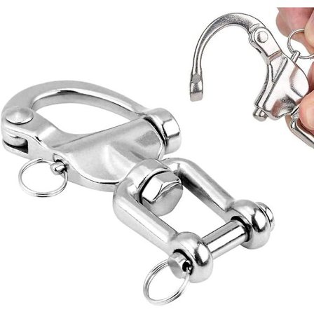 360 graders rustfritt stål swivel - 650 kg kapasitet - For sikker rotasjon og feste av hengestol, tung sekk, swivel grill BGG