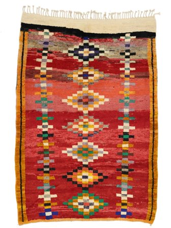 Berber Moroccan - Mid Atlas Håndknyttet 180X255 Teppe Marokko