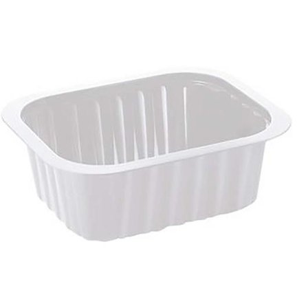 DUNI Duniform plastbehållare för tillbehör, polypropylen, 470 ml, vit, 138 x 114 x 53 mm 300/fp - Lyreco - Kök och servering - Engångsartiklar - Take 
